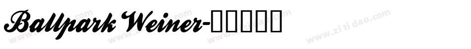 Ballpark Weiner字体转换